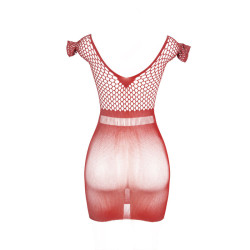 Subblime - 951924 Robe Courte En Crochet Rouge Taille Unique